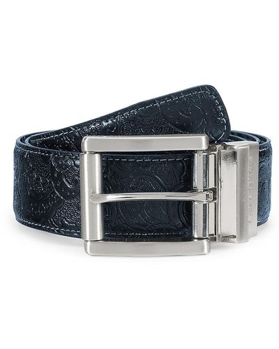 Robert Graham Reversible Embossed Belt - Blue