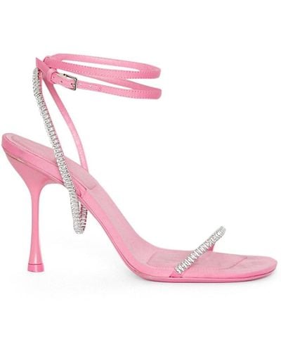 Jonathan Simkhai Luxon Crystal Heel Sandals - Pink