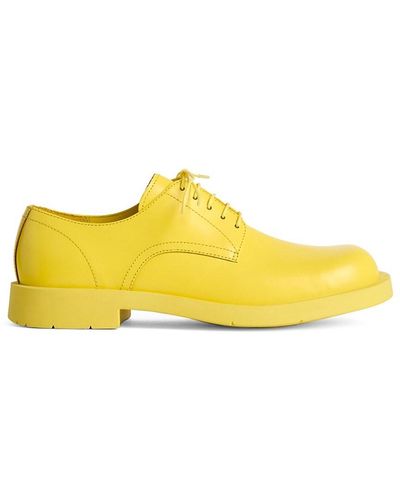 Camper Leather Derby Shoes - Yellow