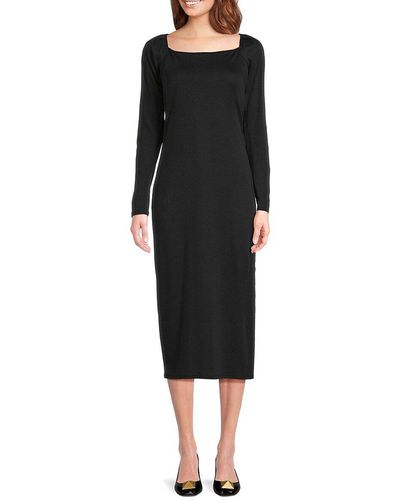 Joie black top and white dress
