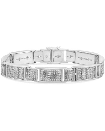 Saks Fifth Avenue Saks Fifth Avenue 14k White Gold & 4.00 Tcw Diamond Studded Bracelet