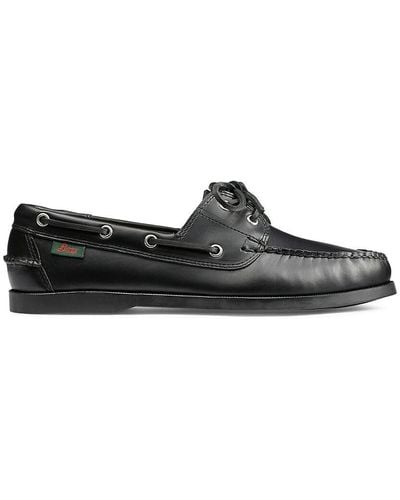 G.H. Bass & Co. G. H. Bass Hampton Leather Boat Shoes - Black