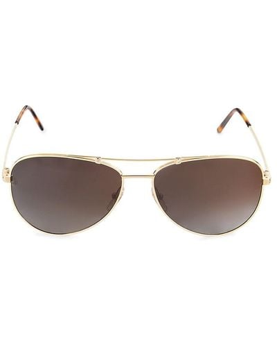 Cartier 61Mm Aviator Sunglasses - Brown