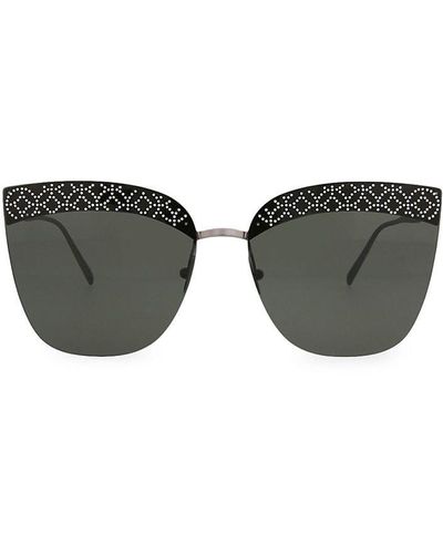 Alaïa 62mm Cat Eye Sunglasses - Gray