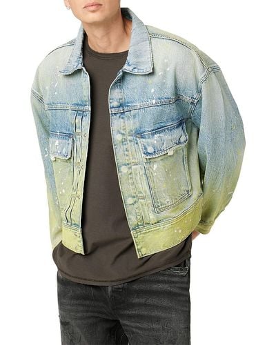 Hudson denim cheap jacket mens