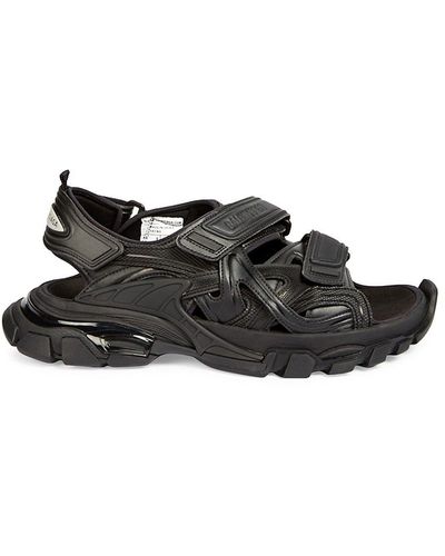 Balenciaga Track Sandals - Black