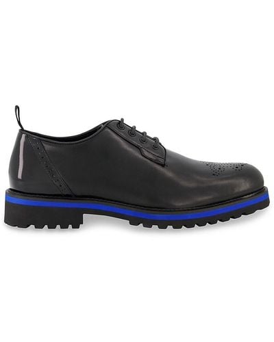 DKNY Leather Derby Shoes - Black