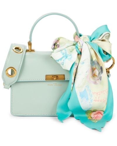 Marc Jacobs Women's The Downtown Leather Satchel - Marine Green - Multicolor
