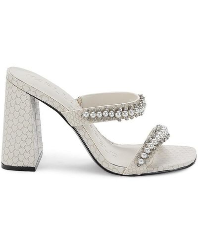 Karl Lagerfeld Rudie Embellished Sandals - White