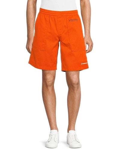 Heron Preston Logo Active Shorts - Orange