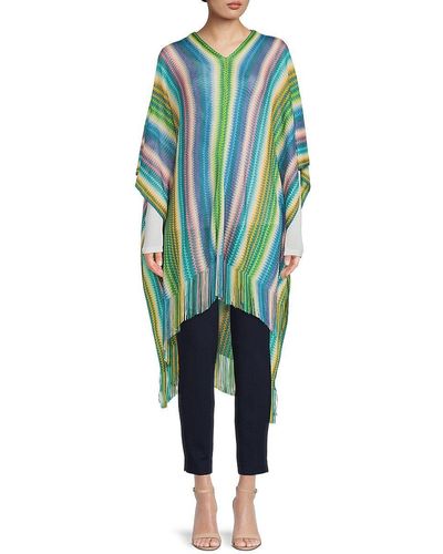 新品未使用】MISSONI/Fringed ポンチョ | vancubic.com