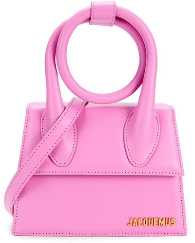 Jacquemus Le Chiquito Leather Two Way Tote - Pink