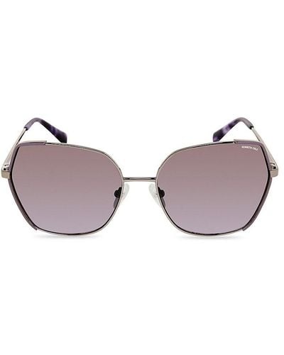 Kenneth Cole 60Mm Square Sunglasses - Pink