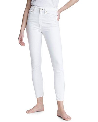 Rag & Bone Nina High-rise Ankle Skinny Jeans - White
