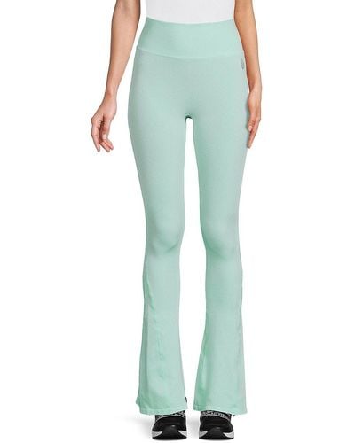 Free People Rich Soul Knit Flare Trousers - Green