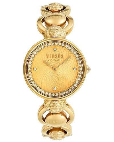 Versus 34Mm Goldtone Stainless Steel & Crystal Jewelry Bracelet Watch - Yellow