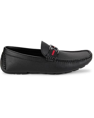 Guess Askers Moc Toe Loafers - Black