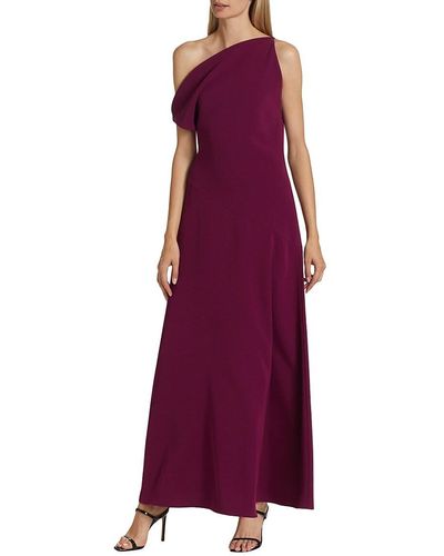Deveaux New York Hailey Asymmetric Dress - Purple
