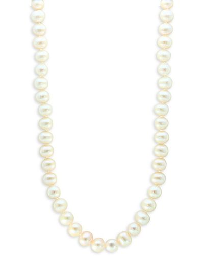 Effy 14K 8-9Mm Freshwater Pearl Strand Necklace - White
