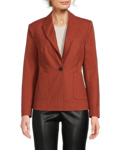 BCBGMAXAZRIA Solid Sportcoat - Red