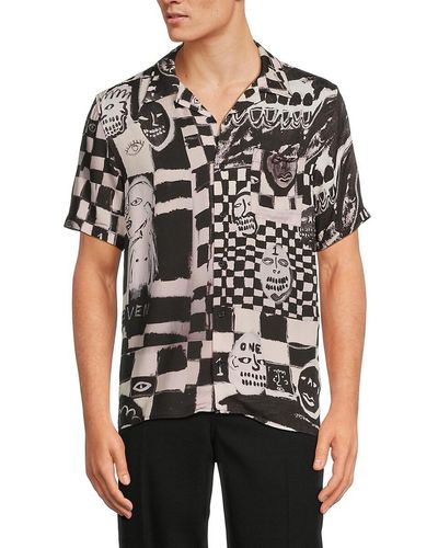 Neuw Pino Art Camp Shirt - Black