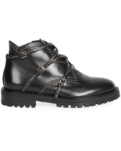 Alaïa Alaïa Studded Leather Ankle Boots - Black