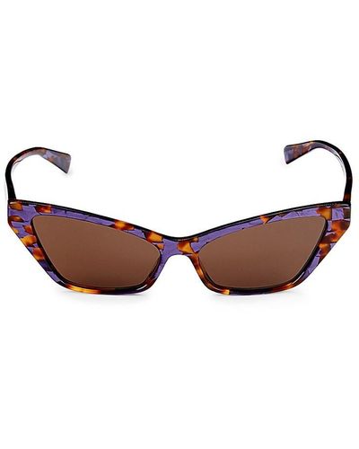 Alain Mikli Le Matin 57mm Cat Eye Sunglasses - Brown