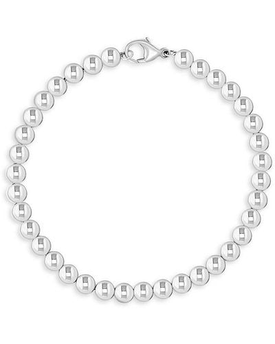 Effy Sterling Silver Round Beaded Bracelet - White