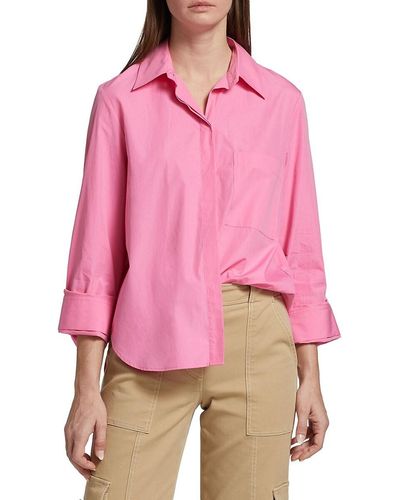 Twp 'Cotton Boyfriend Shirt - Pink