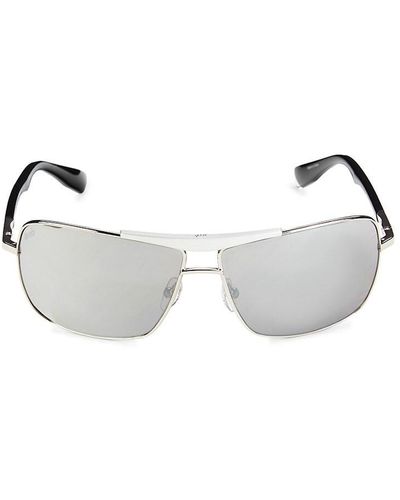 Web 62mm Rectangle Sunglasses - Grey