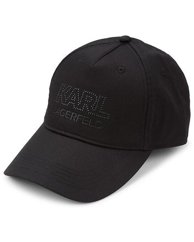 Karl Lagerfeld Logo Baseball Cap - Black