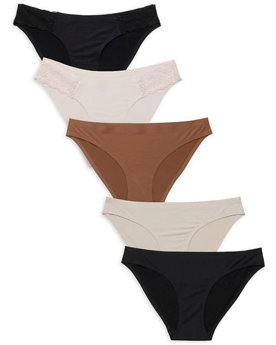 Ava & Aiden 5-pack Bikini Panties - Black