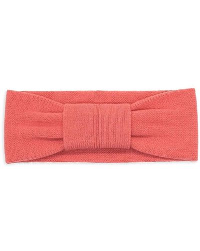 Portolano Cashmere Jersey Knot Headband - Red