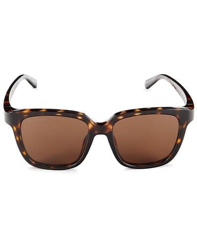 Balenciaga Core 54mm Square Sunglasses - Brown