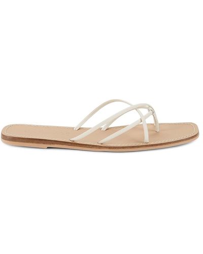 Splendid Fern Strappy Flat Sandals - White