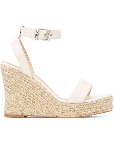 FASHION TO FIGURE Gale Ankle Strap Wedge Sandals - Natural