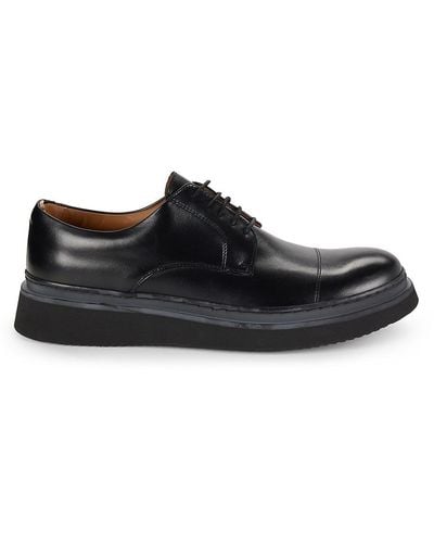 BOSS Konnor Leather Derby Shoes - Black
