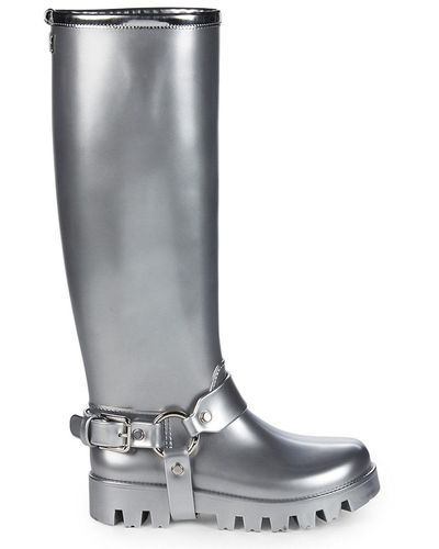 Dolce & Gabbana Metallic Rain Boots