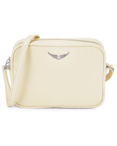 Zadig & Voltaire Boxy Wings Leather Shoulder Bag - White