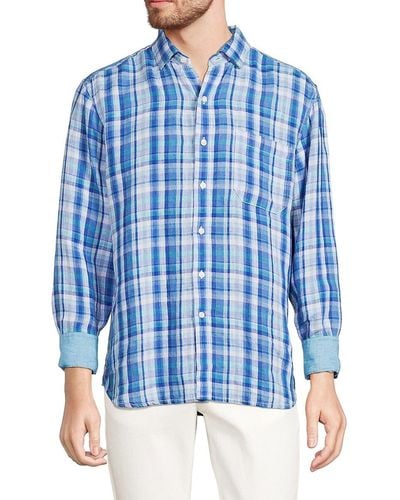 Tommy Bahama Paradiso Linen Shirt - Blue