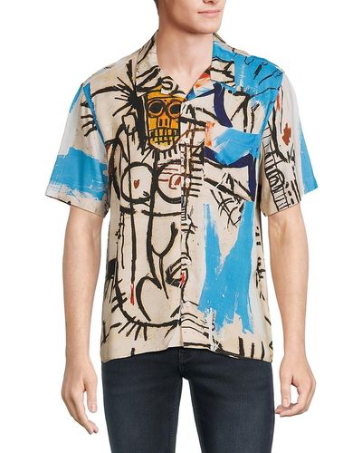 Neuw 'Graphic Camp Shirt - Blue