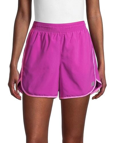 New Balance Accel Logo Shorts - Pink