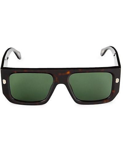 Just Cavalli 56mm Rectangle Sunglasses - Green