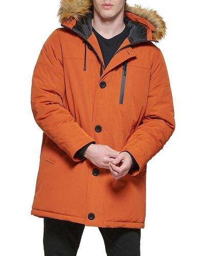 Orange Down and padded jackets for Men | Lyst