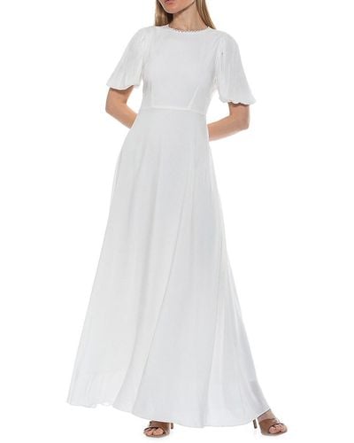 Alexia Admor Cutout Fit & Flare Maxi Dress - White