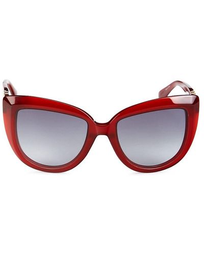Max Mara 56mm Cat Eye Sunglasses - Red