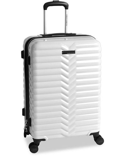 Vince Camuto Avery 20-inch Expandable Hard-sided Spinner Suitcase - White