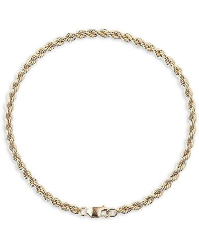 Luv Aj 14k Goldplated Rope Chain Bracelet - White