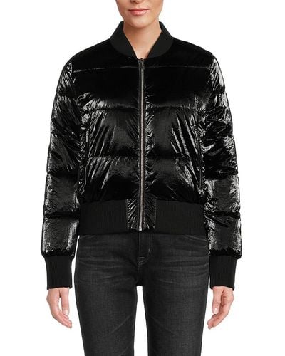 Calvin Klein Glossy Quilted Puffer Jacket - Black