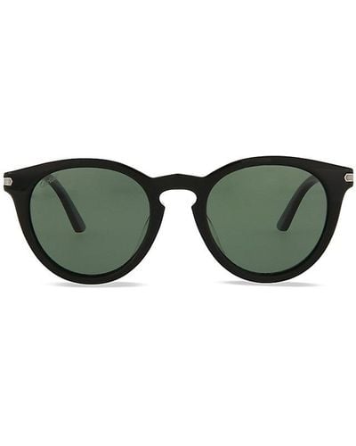 Cartier 49mm Round Sunglasses - Green